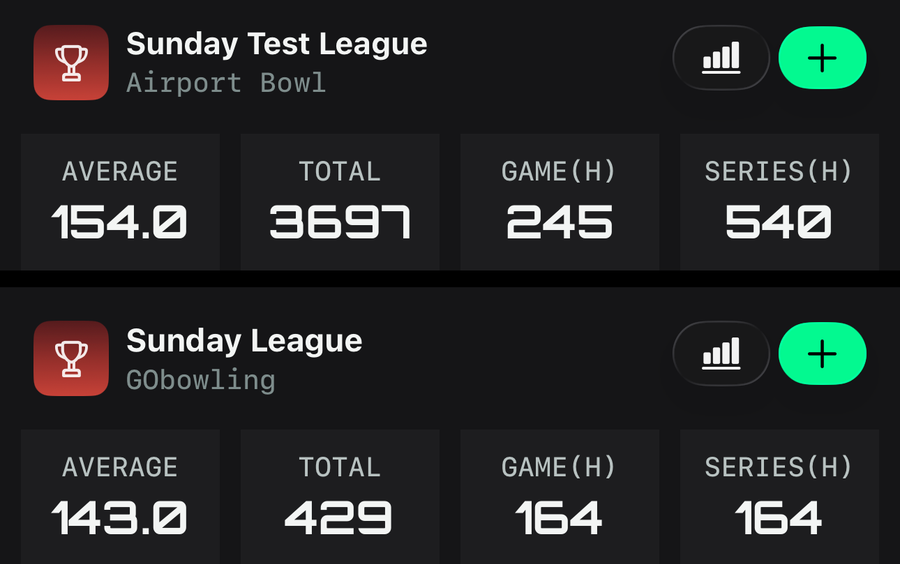 League tracking